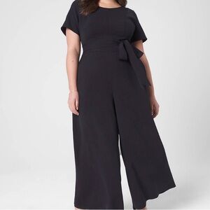 Black short sleeve jumpsuit, size 26, Lane Bryant